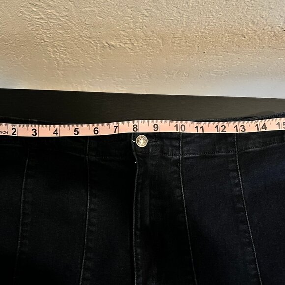 Sofia Diana Flare Jeans Stretch Ultra High Rise Dark Wash Size 12 - Picture 4 of 6